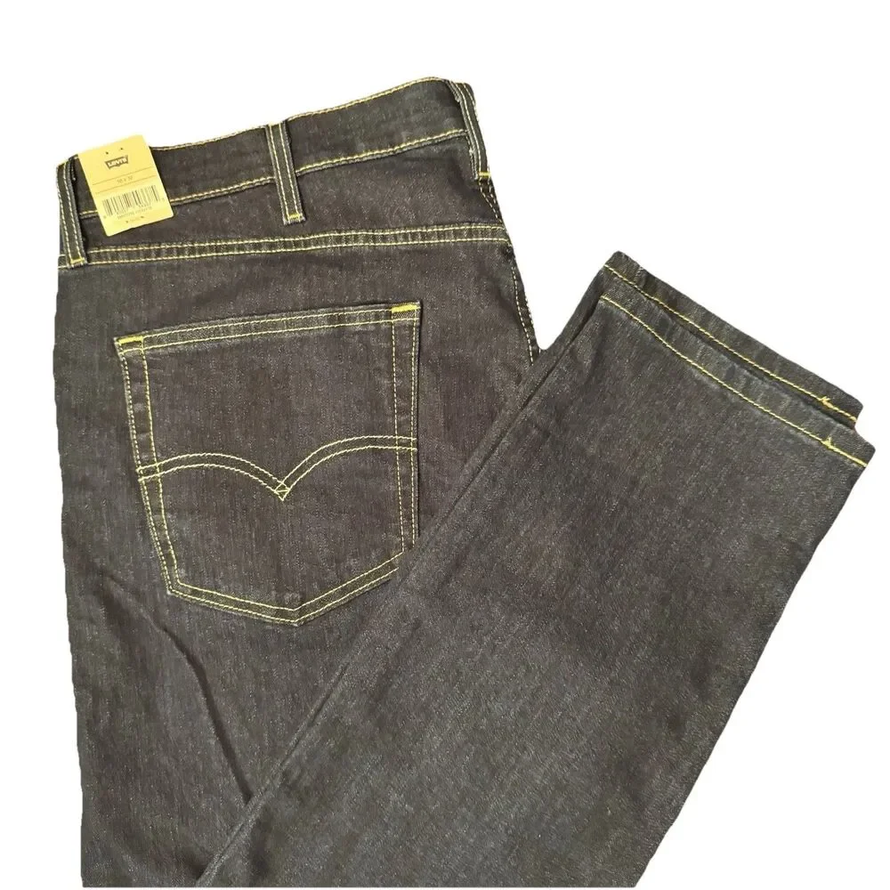 Levi’s 512 Men’s Slim Taper Jeans Dark Wash Stretch Denim 38x32 NWT